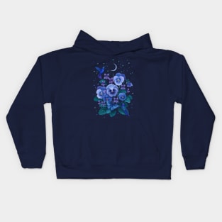 February Flower - Violet Kids Hoodie